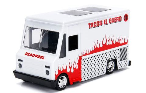 Jada Metals 1/32  Deadpool Food Truck/White (No box)
