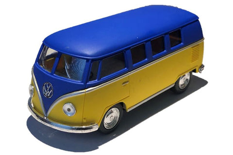Kinsmart 1/32 Volkswagen 1962 Bus 2 Tone Matte/Blue Top/Yellow Side