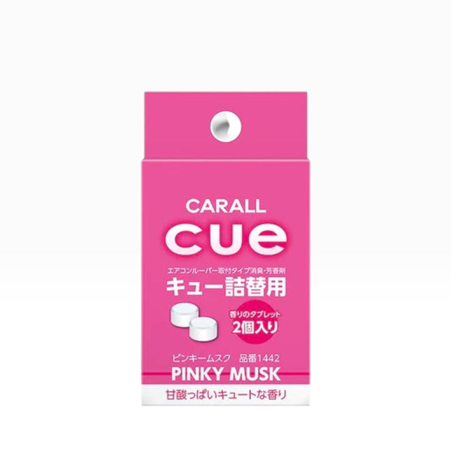 A pink rectangular box of CARALL cue PINKY MUSK, containing 2 tablets, shown against a plain white background.