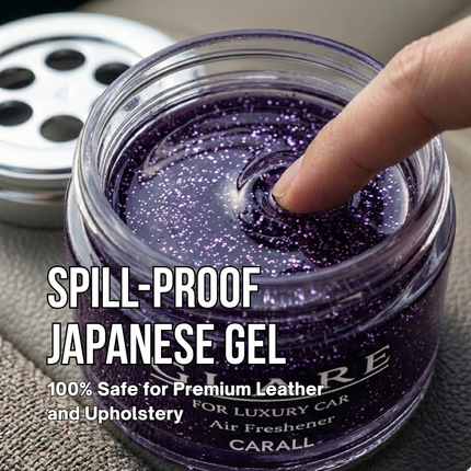 Spill-proof japanese gel, 100% safe for premium leather and upholstery