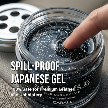 spill-proof japanese gel, 100% safe for premium leather and upholstery