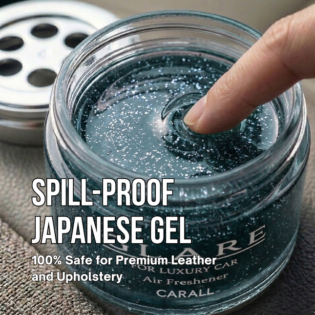 Spill-proof Japanese gel, 100% safe for premium leather and upholstery