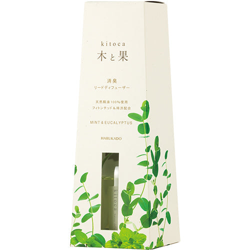 木と果 Kitoca  Reed Diffuser  Mint & Eucalyptus  (90ml) | Home Fragrance | Real Japan Trading