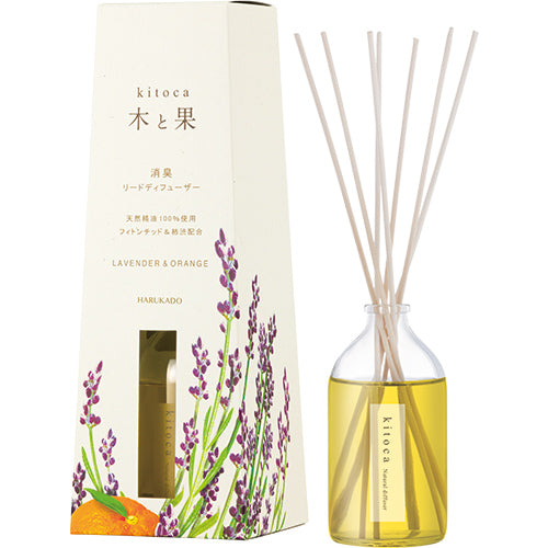 木と果 Kitoca  Reed Diffuser  Lavender & Orange  (90ml) | Home Fragrance | Real Japan Trading