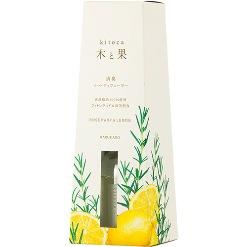 木と果 Kitoca  Reed Diffuser  Rosemary & Lemon  (90ml) | Home Fragrance | Real Japan Trading