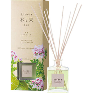 木と果 Kitoca 190  Reed Diffuser  Geranium & Bergamot  (190ml) | Home Fragrance | Real Japan Trading