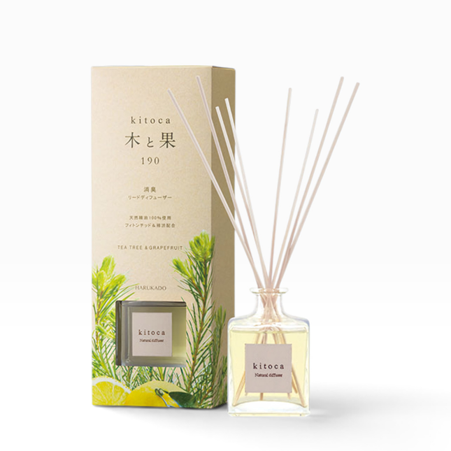 kitoca reed diffuser tea tree & grapefruit