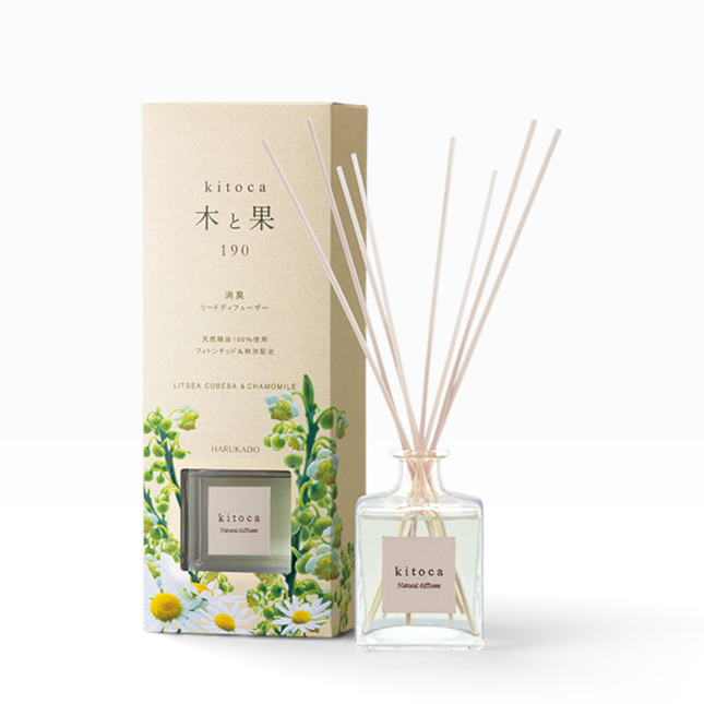 kitoca reed diffuser litsea cubeba & chamomile