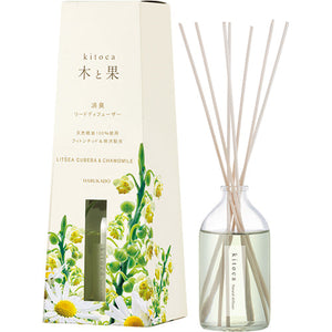 木と果 Kitoca  Reed Diffuser  Litsea Cubeba & Chamomile  (90ml) | Home Fragrance | Real Japan Trading