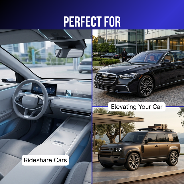 perfect for ride share cars, elevating your car