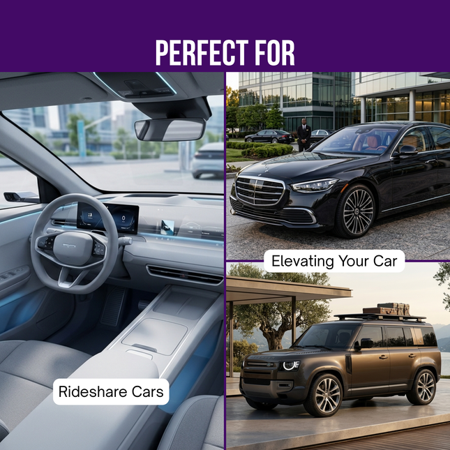perfect for ride share cars, elevating your car