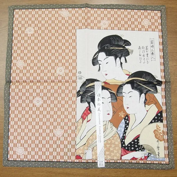 JP-7400-4 _Made In Japan_Japanese Beauty handkerchief
Three Beauties | ReaL Japan Trading