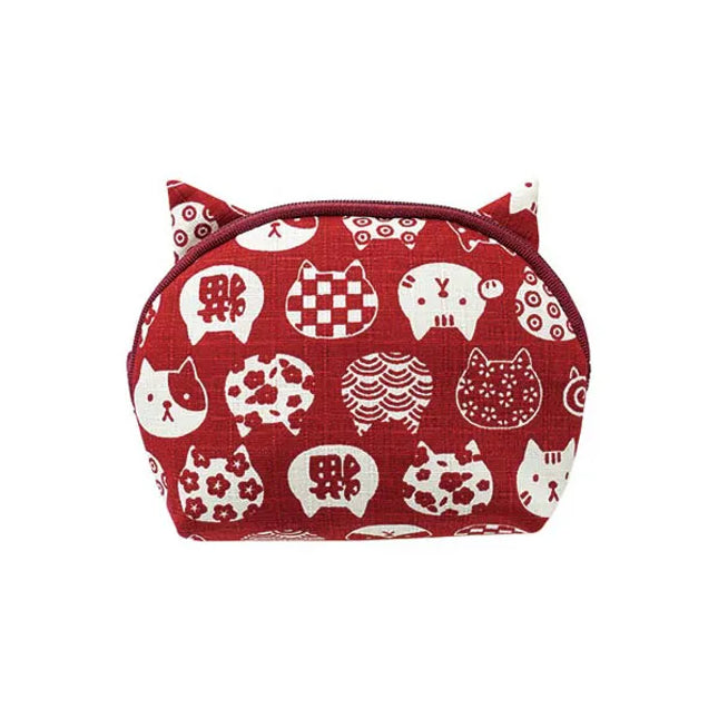 JP-36710 _Made In Japan_Nyankomon Pouch w/ Ears | ReaL Japan Trading