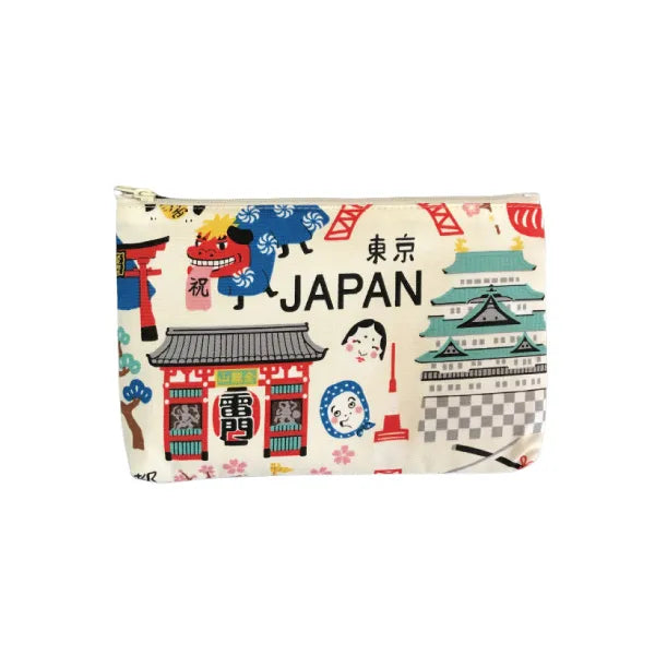 JP-42094 _Made In Japan_HELLO NIPPON Flat Pouch/ Small | ReaL Japan Trading