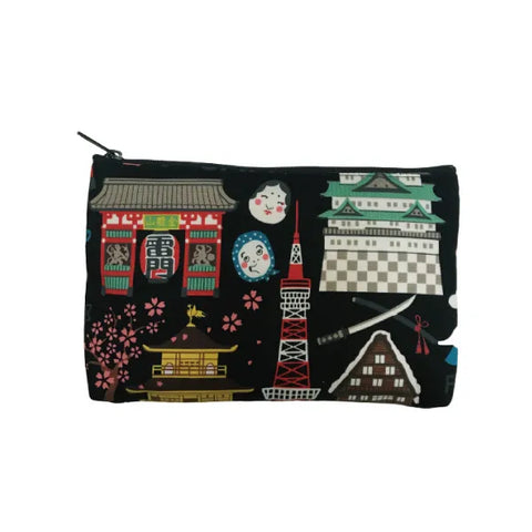 JP-42186 _Made In Japan_HELLO NIPPON Flat Pouch/ Small | ReaL Japan Trading