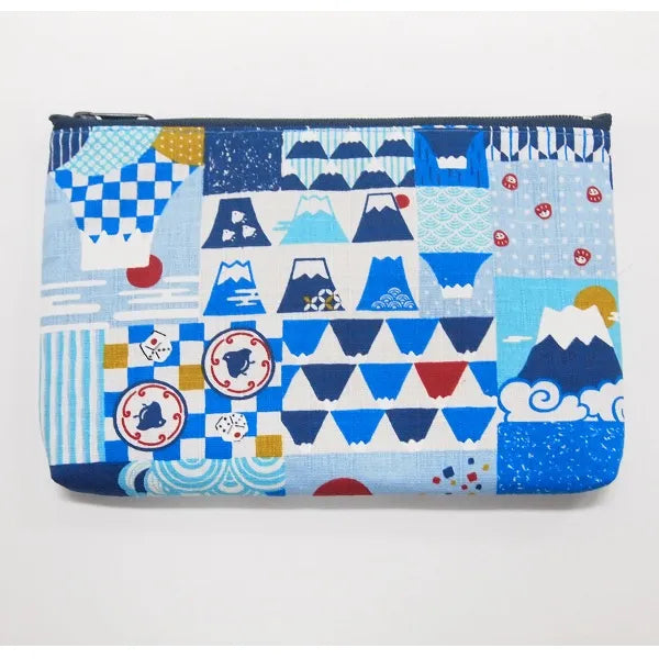 JP-52437 _Made In Japan_Mt.Fuji Flat Pouch/ Small | ReaL Japan Trading