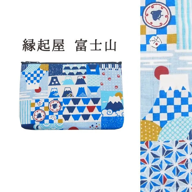JP-52437 _Made In Japan_Mt.Fuji Flat Pouch/ Small | ReaL Japan Trading