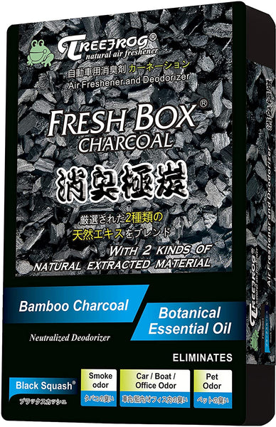 Treefrog Xtreme Fresh Box Charcoal Black Squash Scent