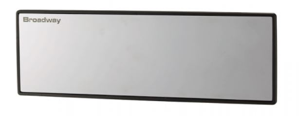 BW-762 Chrome Wide Mirror 240mm Flat