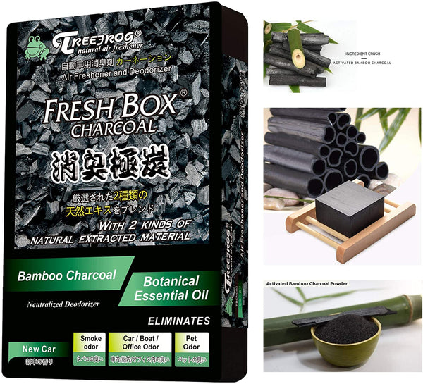 Treefrog Xtreme Fresh Box Charcoal New Car Scent