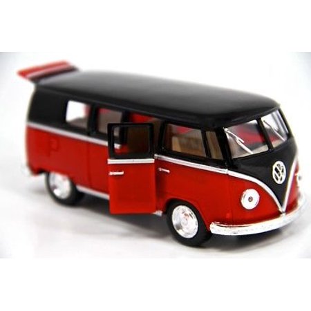 Kinsmart 1/32 Volkswagen 1962 Bus 2 Tone/Black Top/Red 5"