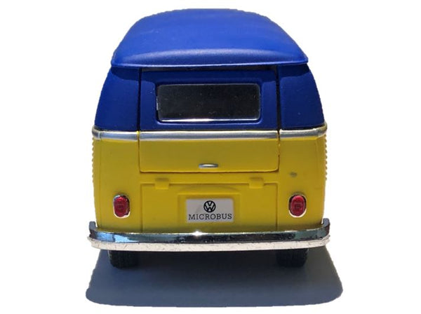 Kinsmart 1/32 Volkswagen 1962 Bus 2 Tone Matte/Blue Top/Yellow Side