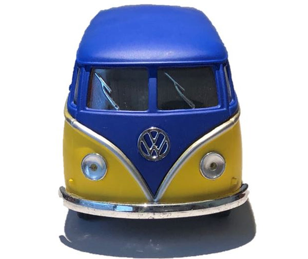 Kinsmart 1/32 Volkswagen 1962 Bus 2 Tone Matte/Blue Top/Yellow Side