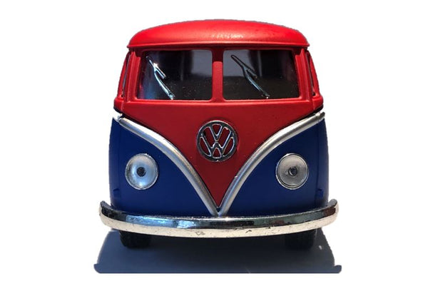 Kinsmart 1/32 Volkswagen 1962 Bus 2 Tone Matte/Red Top/Blue Side