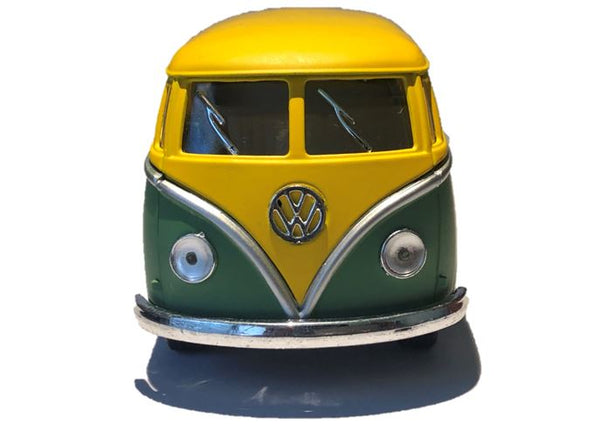 Kinsmart 1/32 Volkswagen 1962 Bus 2 Tone Matte/Yellow Top/Green Side